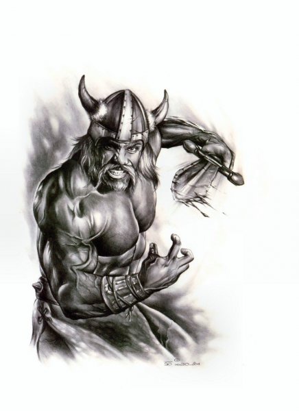 Воин эскиз