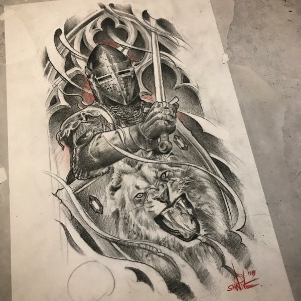 Спартанец тату эскиз