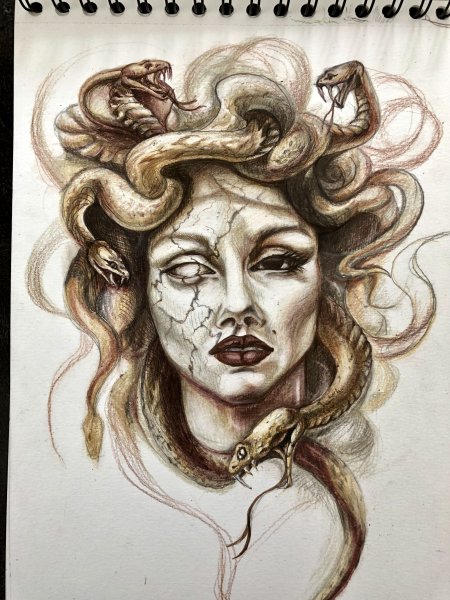 Медуза Горгона эскиз