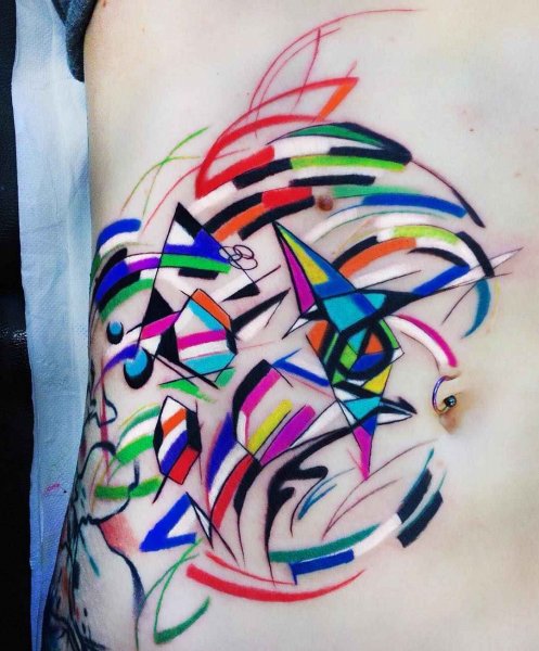 Абстракционизм тату