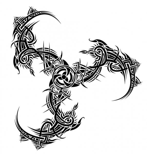 Кельтский дракон тату