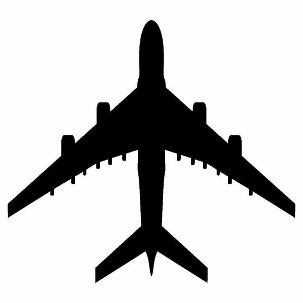 Тату самолет контур