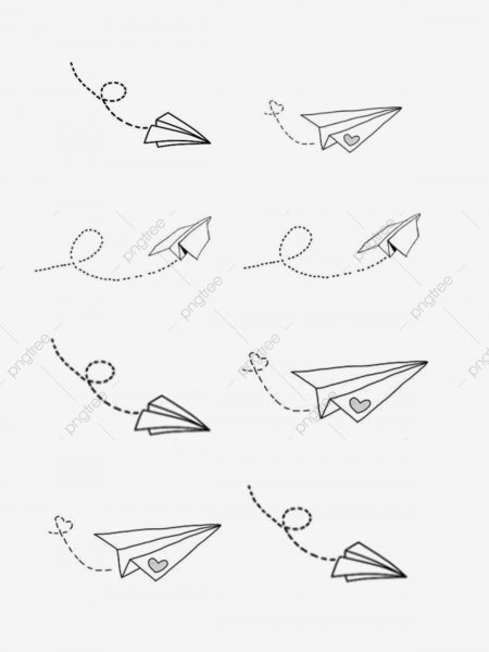 Самолетик рисунок карандашом