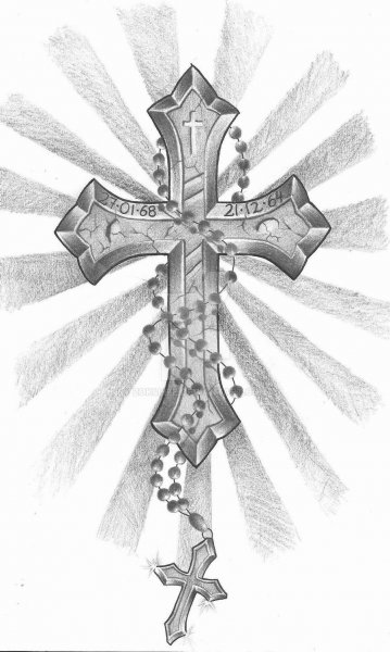 Эскизы татуировок крестов