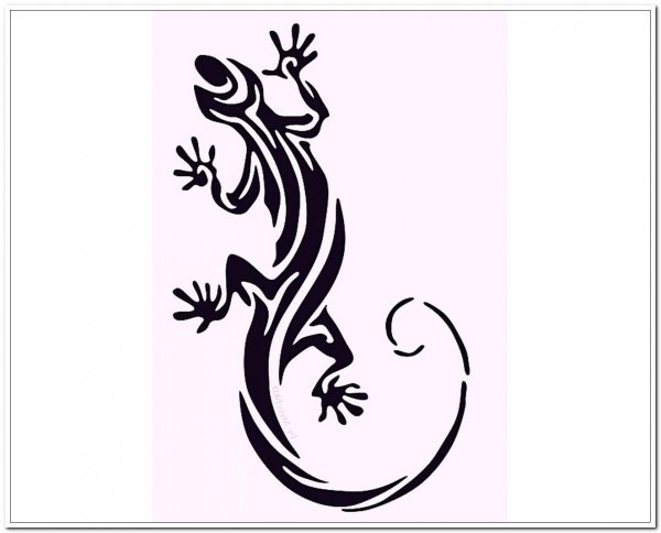 Стилизованная ящерица