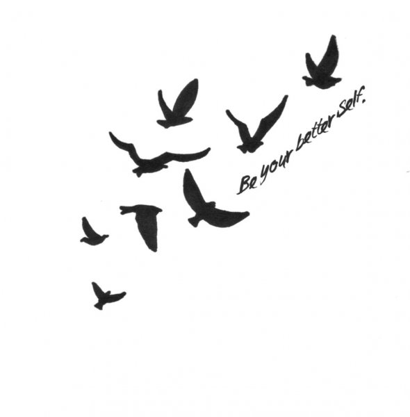 Тату эскизы птицы