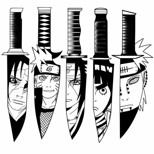 Наруто Манга татушки