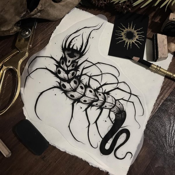 Тату гвозди эскиз