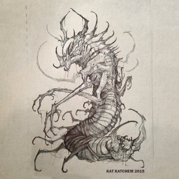 Сколопендра рисунок на одежде