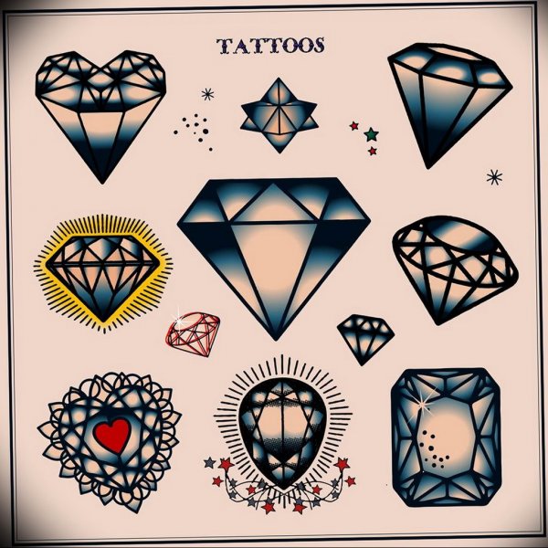 Алмаз Олд скул эскиз