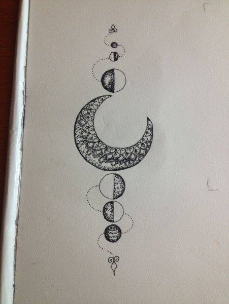 Славянская Лунница эскиз