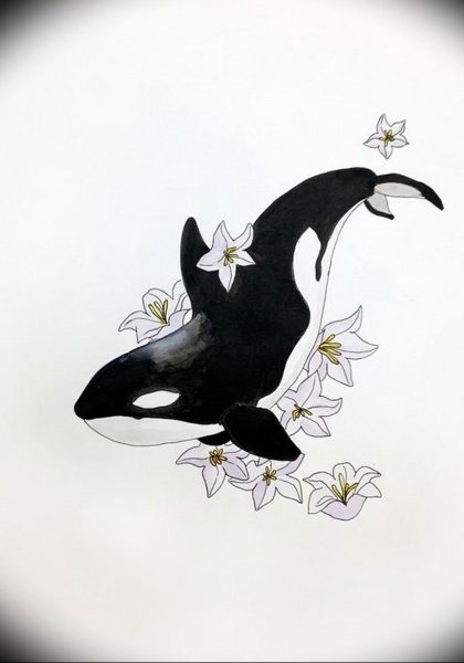 Касатка эскиз