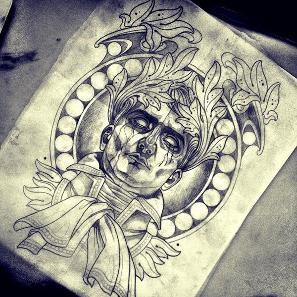 Хронос эскиз тату