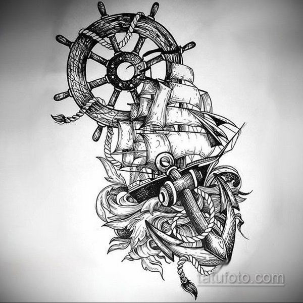 Тату штурвал