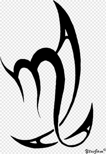 Тату трайбл Зодиак Скорпион