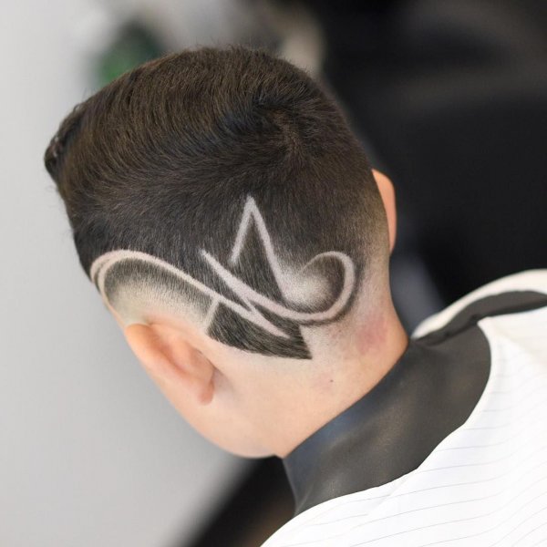 Хайр тату на волосах мужские