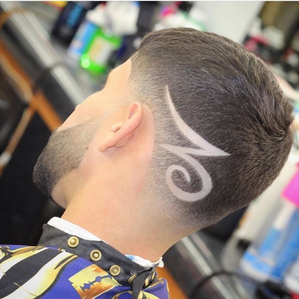 Хаир тату на волосах