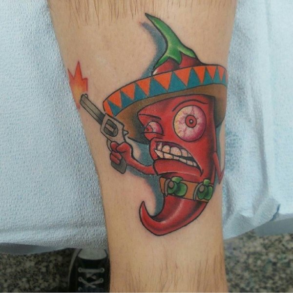 Тату перец Чили