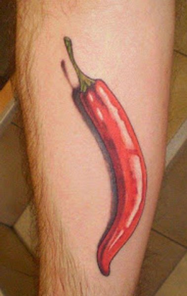 Острый перец тату