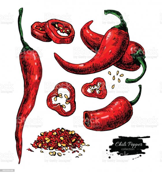 Перчик нарисованный