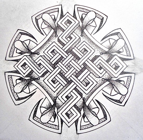 Дотворк тату кельтика