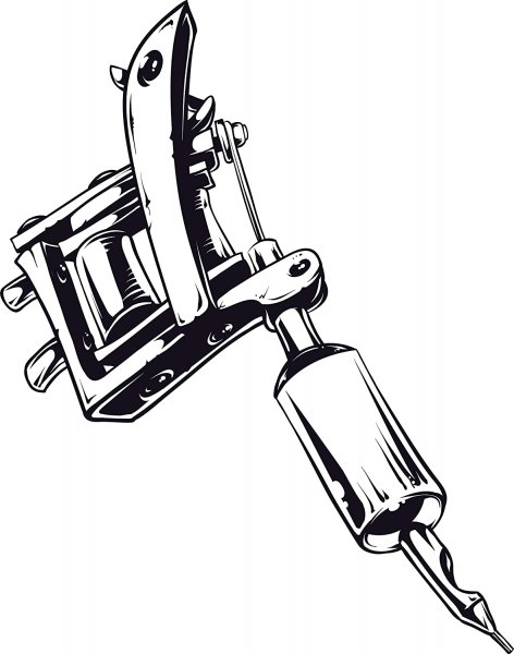 Тату машинка эскиз