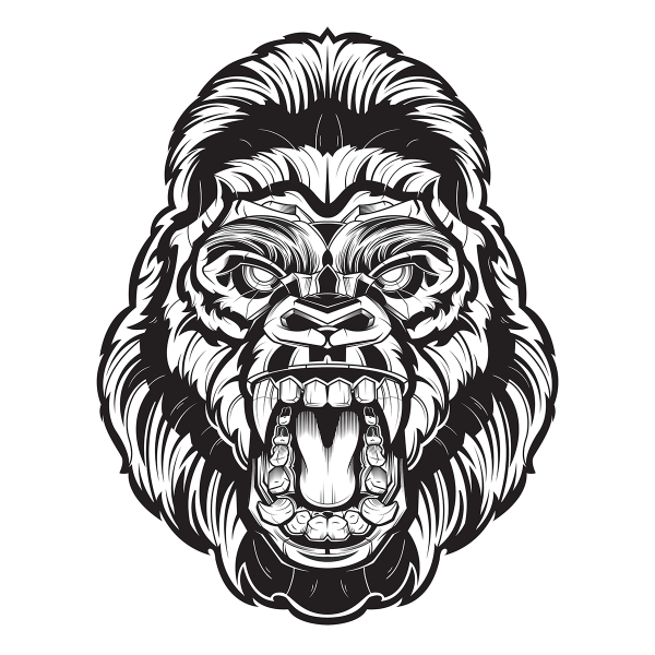 Горилла эскиз