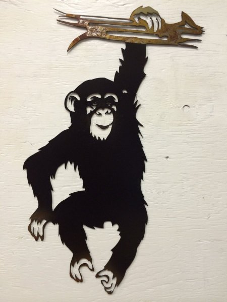 Черная водяная обезьяна тату