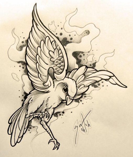 Птички эскиз