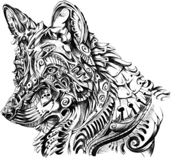 Дракон тату эскиз