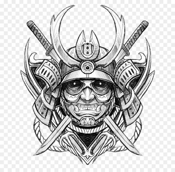 Эскизы тату Япония Самурай