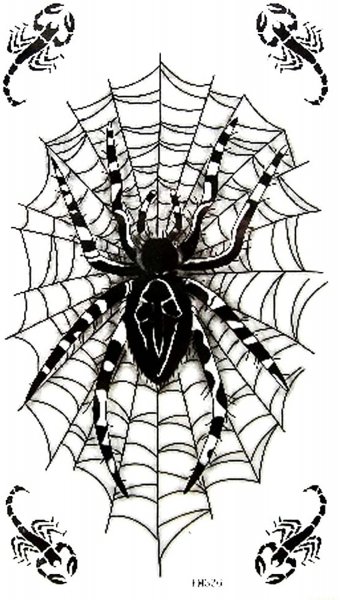 Тату узор паук