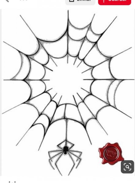 Паутина ручкой