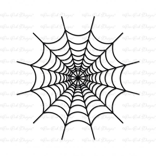 Паутина с пауком DXF