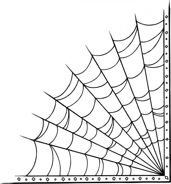 Паутинка тату эскиз