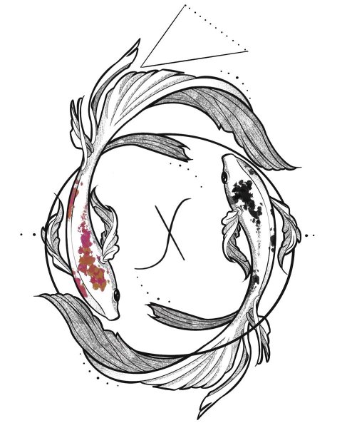 Рыбка эскиз