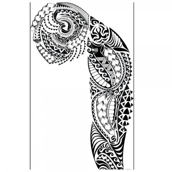 Полинезия тату рукав