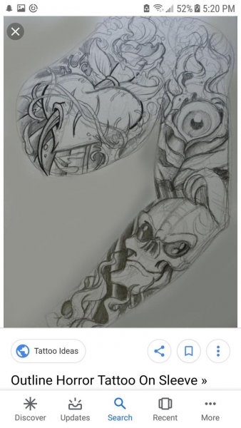 Тату Наброски рукав