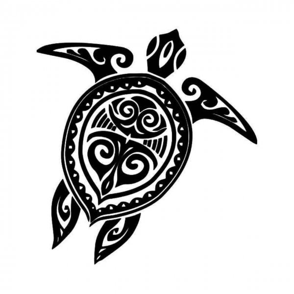 Тату Маори черепаха