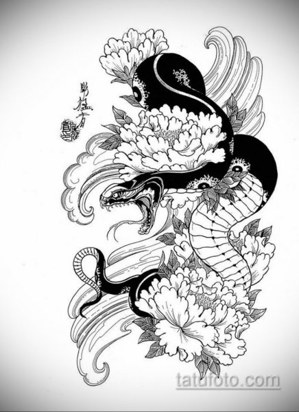 Япония Ориентал эскизы тату