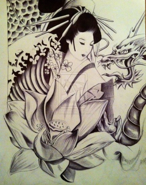 Демон Ханья эскиз