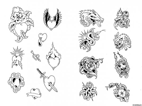 Тату эскиз для мужчин маленькая