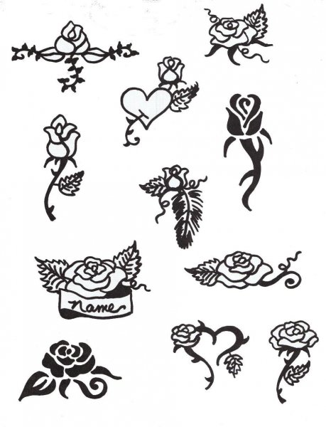 Красивые тату для девушек легкие