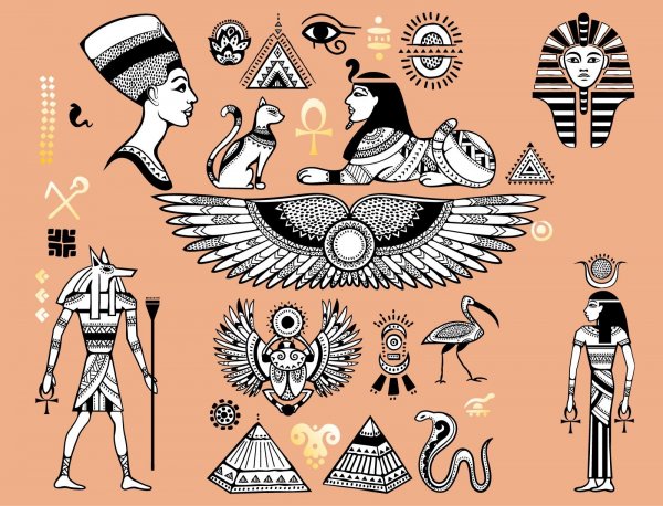 Анубис стилистика Египет арт