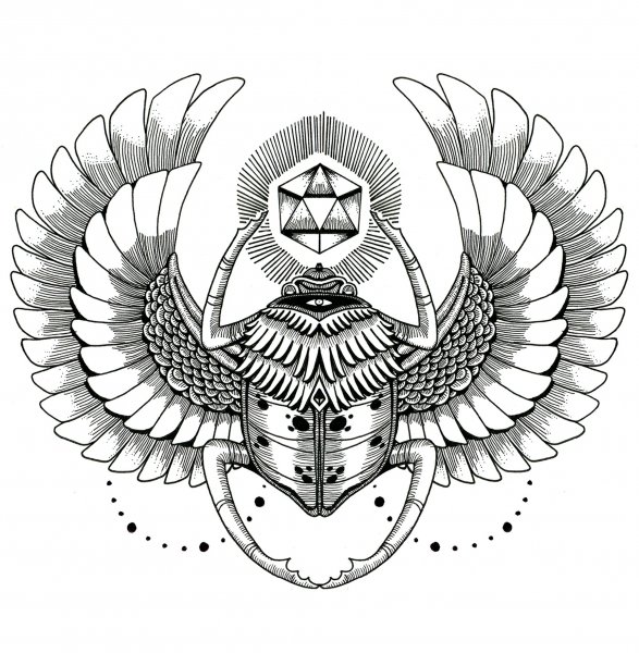 Египетская богиня Бастет тату