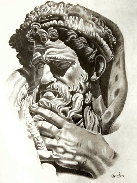 Древнегреческие скульптуры тату