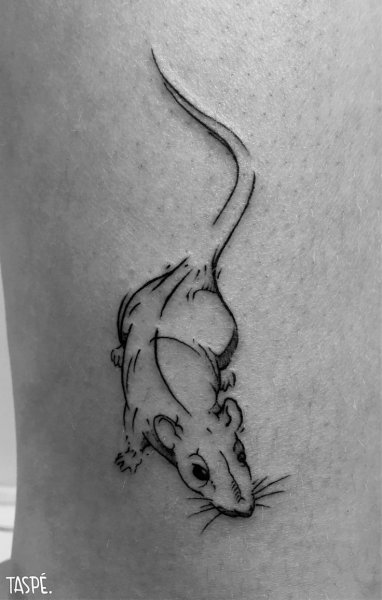 Тату крыса эскиз
