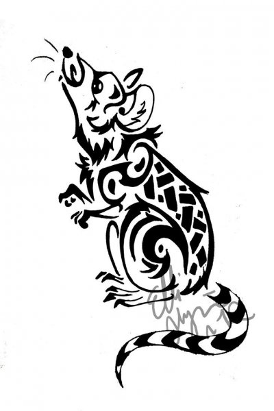 Стилизованная крыса