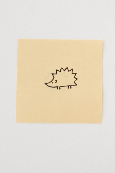 Тату Ежик Минимализм