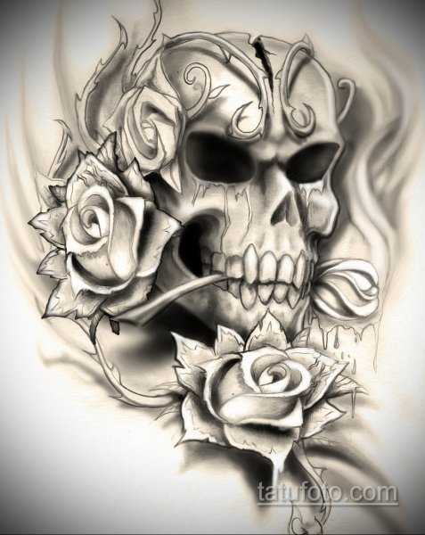 Эскизы черепов для тату